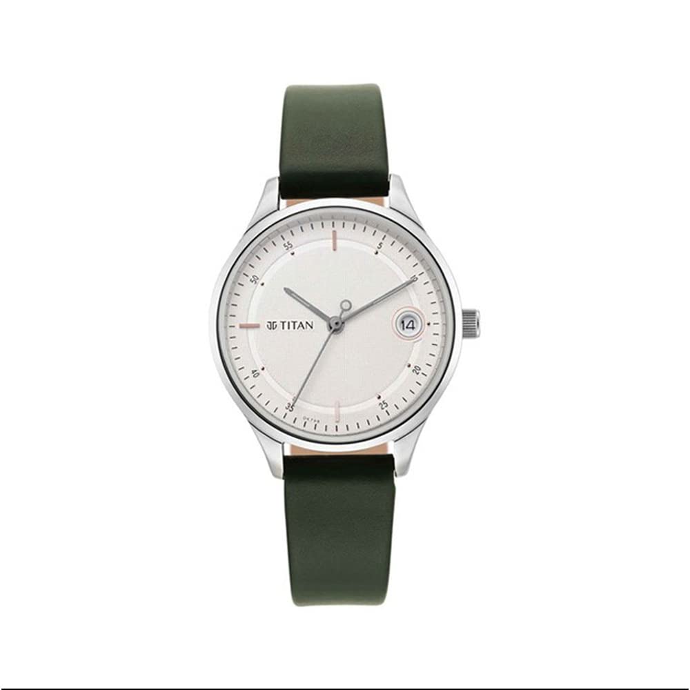 Titan Women Leather Analog White Dial Watch-Np2649Sl01/Np2649Sl01, Band Color-Green (B09GY47X82) Amazon Price History, Amazon Price Tracker