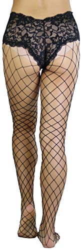 Image of ToBeInStyle Women's Fence Net Lace Boyshort Fishnet Pantyhose