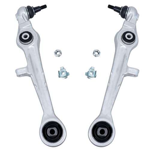 Image of Detroit Axle - 6PC Front Lower Forward Control Arms for Audi A6 A8 Quattro S8 Volkswagen Passat, Control Arms Inner and Outer Tie Rods Ends Replacement