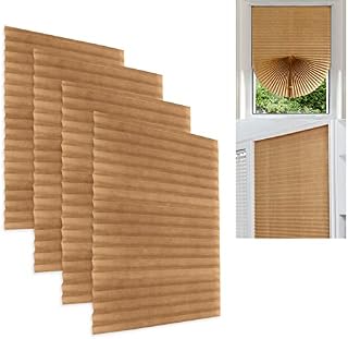 Temporary Blackout Blinds, Blackout Blinds Stick on Curtains for Bedroom Kitchen Bathroom Windows,Light Filtering Privacy Protection, Easy to Cut and Install