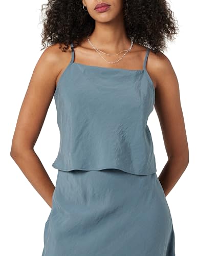 The Drop Women's Helia Relaxed Cropped Tank Top, Stormy Weather, 2X, Plus Size