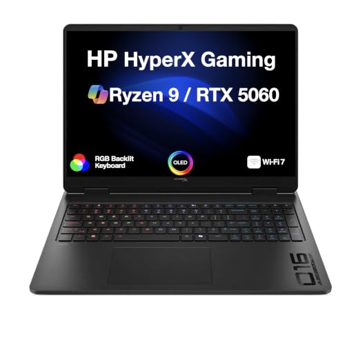 Image of HP HyperX OMEN 5060 Gaming Laptop 16 inch 165Hz OLED 2.5K, Ryzen 9, 32GB /1TB