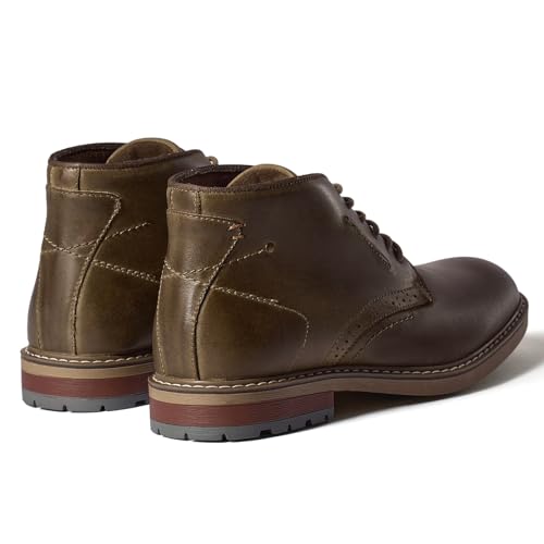 Image of Arkbird Mens Chukka Dress Boots Genuine Leather Suede Classic Fashion Casual Ankle Lace-up Dress Boots for Men