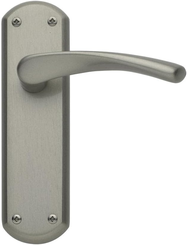 Howdens Garda Door Handles Polished Brass 1 Pair (Lever Latch Door