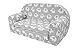 musehouse Kinderschlafsofa Kindersofa mit Bettfunktion Couch Kindermöbel Ausklapp Kindersessel, zum Schlafen und Spielen - 2 Sitzer (Elephant-S109)