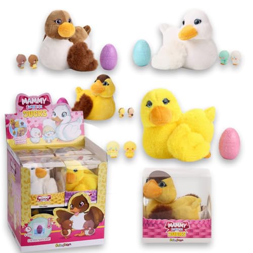 PERSONAGGI DIVERSI - Le anatre peluche Mammy Surprise Duck sono disponibili in diversi colori e stili. All'interno puoi trovare due diversi personaggi di colori differenti! Inizia la tua collezione e crea una famiglia di paperelle coccolose