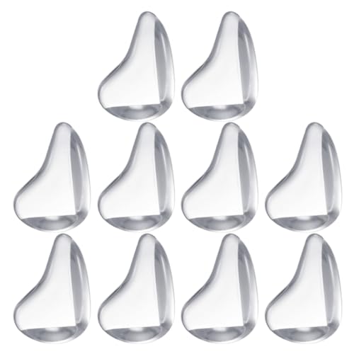 Toyvian Protectores de Esquinas para Ñiño de Silicona Transparente, 10 Piezas, Diseño Grueso y Autoadhesivo, Protección para Muebles, Mesas y Escritorios, Seguridad Infantil Hogar