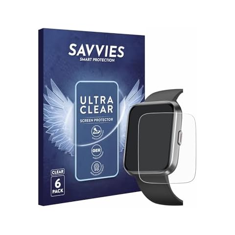 Savvies 6 Pack Screen Protector compatible with Fitpolo ID208PLUS 1.8" Protection Film Clear Cover