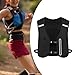 Menolana Running Vest Pack for Women Men Breathable Portable Phone Holder Hydration Vest Water Backpack for Adventure Climbing Hiking, Black