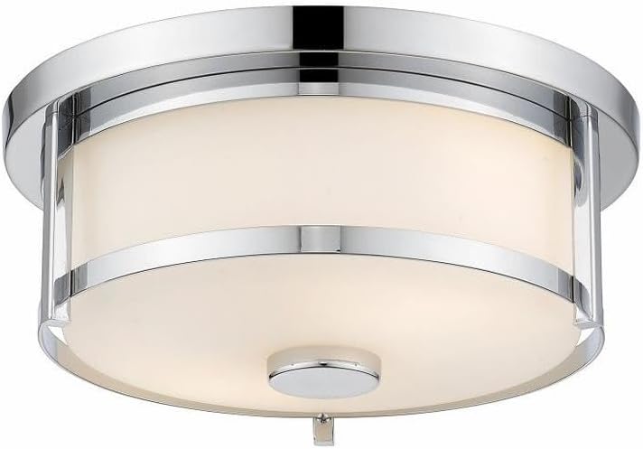 Z-Lite 465F11-CH 2 Light Flush Mount, Chrome