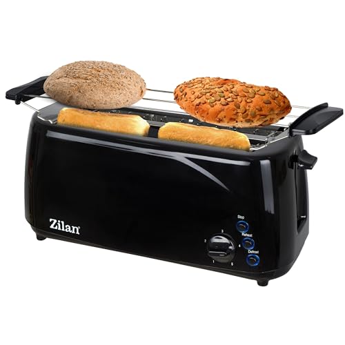 XXL 4 Scheiben Toaster Mit Beleuchteten Tasten - Großer, Langer, Schmaler, Edler Und Breiter Toaster