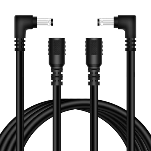 Câble d'extension d'alimentation CC 5.5 x 2.5 mm mâle femelle coudé pour rallonge de ruban LED