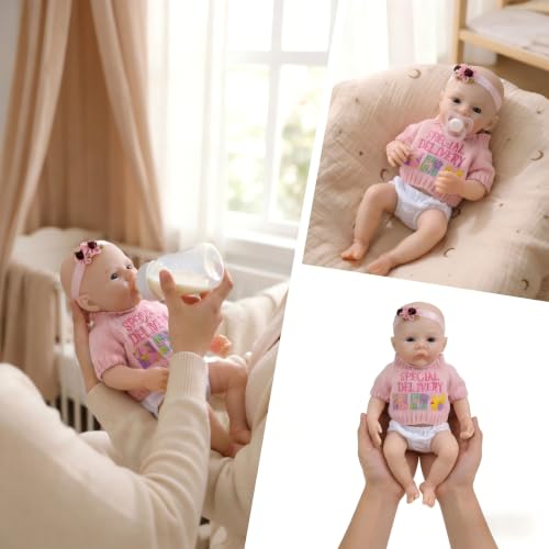 Muñeca Reborn Realista de Silicona 12 pulgadas miniatura 6