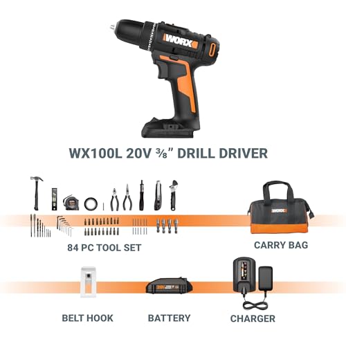 WORX WX100L.2 Cordless Drill Kit