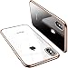 TORRAS Crystal Clear iPhone Xs Max Case, [Anti-Yellowing] Soft Silicone Shockproof TPU Slim Thin Protective Phone Cover Case for iPhone Xs Max 6.5 inch - Gold