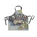 FANTAZIO Fantasio Van Gogh Schürze mit roten Krauten, Unisex, Schürze mit 2 geräumigen Taschen, maschinenwaschbar für Küche, Basteln, Grillen, Zeichnen