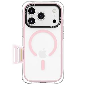 ORNARTO Air Case for iPhone 17 Pro Clear | Military-Grade Drop Protection | Camera Control Button | Compatible with MagSafe | Built-in Air Phone Cover – Pink
