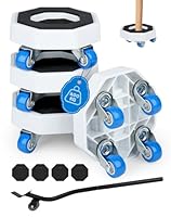 Möbeltransportrollen Set mit 4 Möbelrollen Schwerlast und 1 Möbelheber mit Rollen 360° Schwerlast Möbelroller mit Rillen und Antirutschmatte Schwerlast Transportrollen für Schwere Möbel Trägt 400 kg