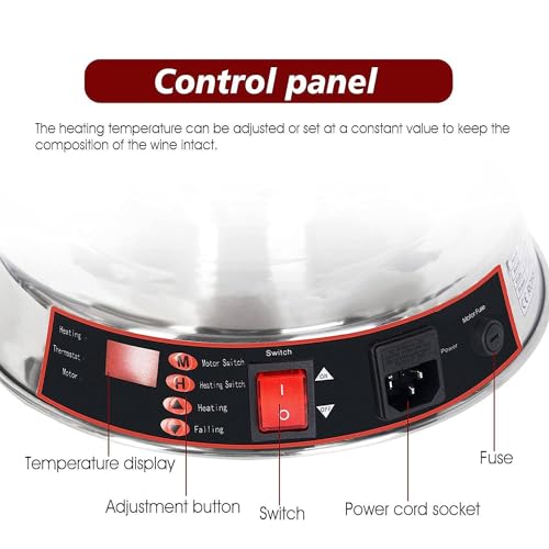 Elektrische Weinbrunnenmaschine, 3-stufige Party-Weinbrunnenmaschine, Champagnerspendermaschine Mit 3,5 L Fassungsvermögen, 0–100 ° Temperatureinstellung, Für Hochzeits-Bar-Party