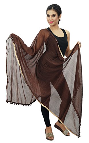 ibaexports Indian Women Scarves Neck Wrap Chunni Long Stole Chiffon Blend Dupatta