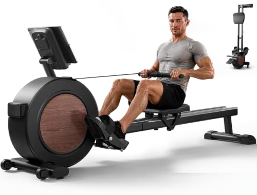 UMAY Rowing Machines for Home, Magnetic Rower Indoor with Dual Slide Rail - image 1