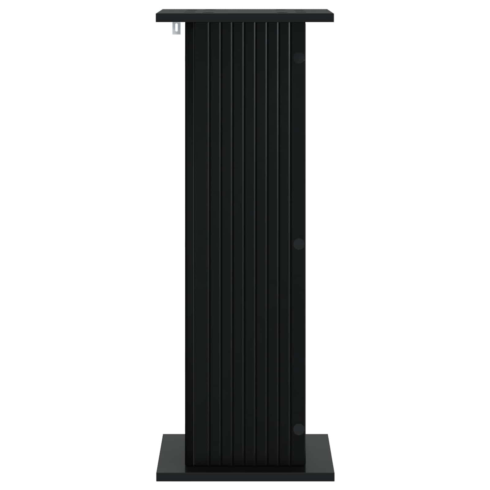 Stojak na rośliny, czarny, 30,5 x 30 x 80,5 cm, materiał drewnopochodny | Stabilny, odporny na wilgoć, nowoczesny design, do sukulentów i dużych roślin