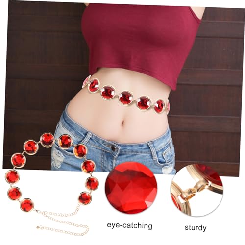 Rhinestone Waist Chain for Women Body Jewelry for Cosplay Beach Parties and Night out Stylish Bikini Waist Chain Accessory for Teens4