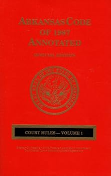 Paperback Arkansas Code of 1987 Annotated Book
