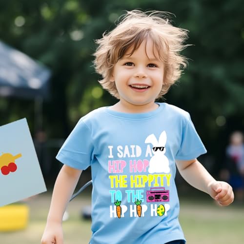 Image of Kids Easter Shirt Chick Short Sleeve Tee Tops for Toddler Girls Boys Easter Outfit Clothes 2-7 Years