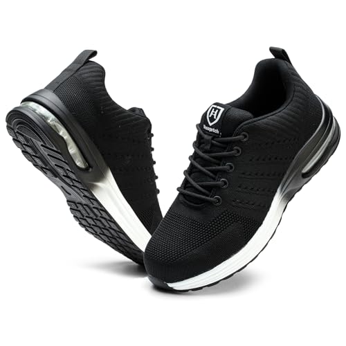 Image of Steel Toe Shoes for Men Women Lightweight Comfortable Work Shoes Indestructible Slip Resistant Safety Shoes for Construction
