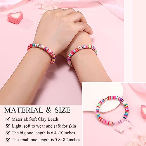 UPROMI First Day of Preschool/Kindergarten/1st Grade/2nd Grade/School Gift, Back to School Bracelet Mommy and Me Dad and Son4