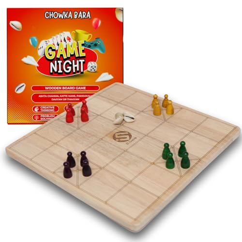 i5 Quest Wooden Board Game, Chowka Bara, Ashta Chamma, Katte Mane, Pakidakali, Daayam or Thaayam. Kanna Kauri, Kavidi Kali, Teri chowk (B0D457V3WZ) Amazon Price History, Amazon Price Tracker