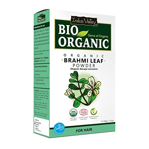 Indus Valley Organic Brahmi Herbs Powder For Hair Nourishment (Bacopa monnieri)- Natural & 100% Pure
