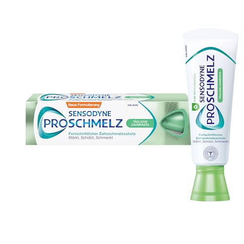 Sensodyne ProSchmelz - Crema de dientes diaria, 75 ml, pasta de dientes para protección avanzada del esmalte dental, fortalece, protege, sabe Sensodyne ProSchmelz - Crema de dientes diaria, 75 ml, pasta de dientes para protección avanzada del esmalte dental, fortalece, protege, sabe