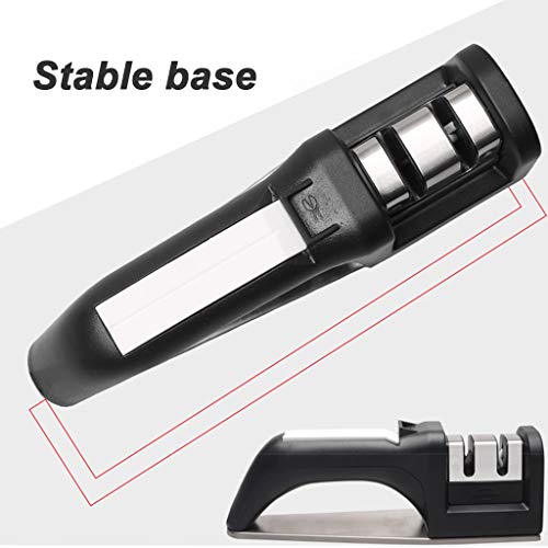 Manuelle Messerschärfer, 3 Stufen Messerschleifer Profi-Küchenmesserschärfer Haushaltsmesser Formen Und Schärfen – Bild 8