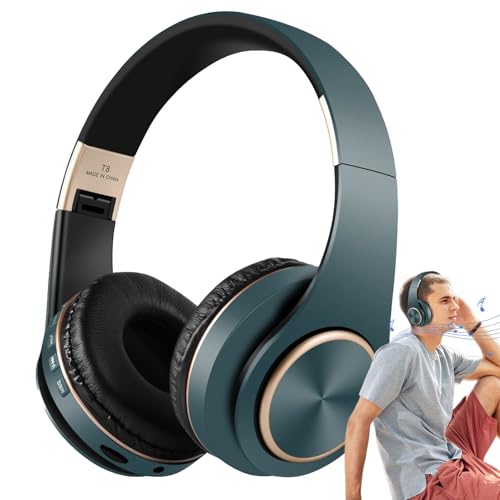 Cuffie ricaricabili con microfono wireless - Auricolare stereo ricaricabile - auricolari per giocare vita quotidiana ascoltare musica