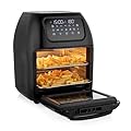 Tristar Friggitrice ad Aria Digitale Forno, 10 Litri, 1800 W, Cestello friggitrice, 10 Programmi di Cottura, Airfryer BPA-free, Nero, FR-6964