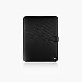ipad 2 Carbon Folder Collection - Top Quality Genuine Leather - Black