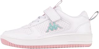 Kappa Boy's Unisex Kids FOGO K Road Running Shoe, White/Rosé, 10 UK Child