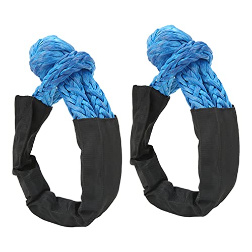 Punhos de reboque, punho de recuperação de caminhão leve à prova de rasgos macio de 13 mm (azul)