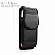 Baiyian Vertikal Oxford Handy Gürteltasche mit Kartenschlitz Gürtelclip Starkem Magnetverschluss, Handytasche Gürtel Kompatibel für iPhone 16 Pro Max 16 15 Plus Galaxy A55 A35 A15 A14 A25 - Schwarz