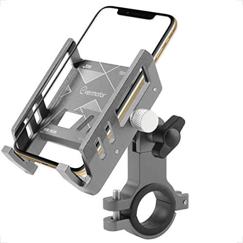 Support Universel de téléphone Portable de Moto de vélo Pliable CNC en Alliage d'aluminium oxydation anodique Support de téléphone Portable Guidon Support de téléphone Portable pour 3,5 à 7,2 Pouces Cover