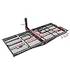 OKLEAD 500 Lbs Heavy Duty Hitch Mount Cargo Carrier 60" x 24" x 14.4" Folding Cargo Rack Rear Luggage Basket Fits 2" Receiver for Car SUV Camping Traveling