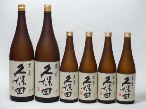 Amazon.co.jp: 久保田6本セット 朝日酒造 久保田(萬寿1800×2本 萬寿720
