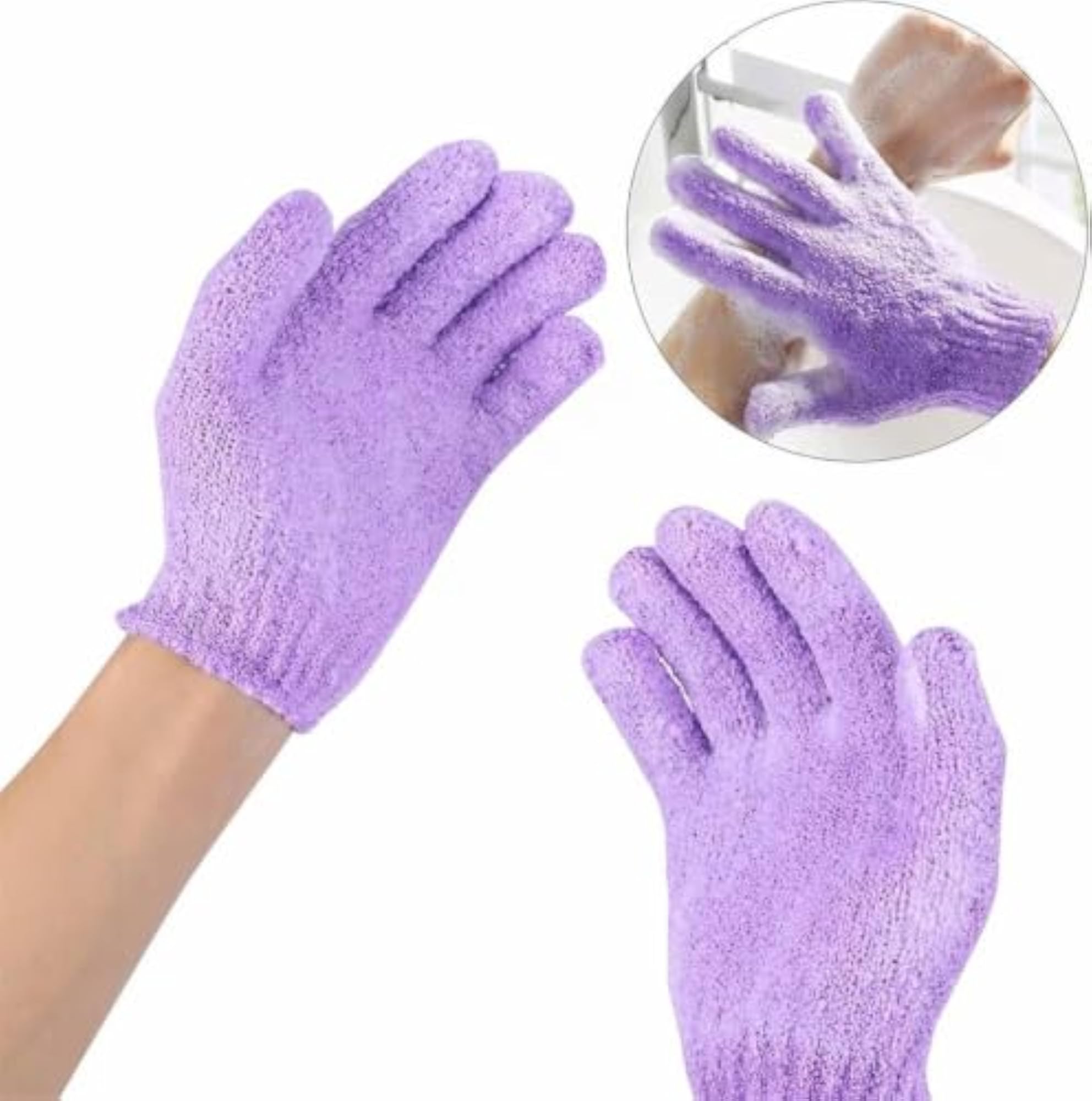 Exfoliating Bathing Hand Gloves for Gentle Skin Care