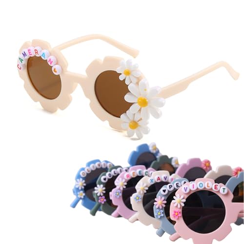 Custom Name Sunglasses for Girl Boy Personalized Kids Letter Beads Cute Glasses for kid Birthday Gift
