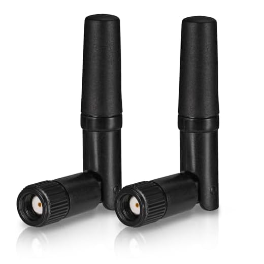 Eightwood Small WiFi Antenna Dual Band 2.4GHz 5GHz RP-SMA Antenna 2pcs for PC Desktop Computer PCIe Card WiFi Router Wireless Back Up Camera