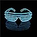 Produktbild LERWAY Party Brillen Spielzeug EL Neon Draht Brille LED Partybrille Sonnenbrille Halloween Weihnachtsdekoration Neujahr Club Bar Disco Kostüm Geburtstag Dekoration (Hellblau)