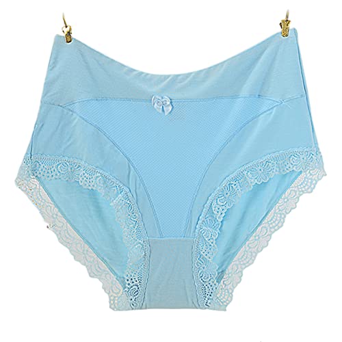 Culotte en coton grande taille lot de 3 sous-vêtements confortables bleu ciel 5XL