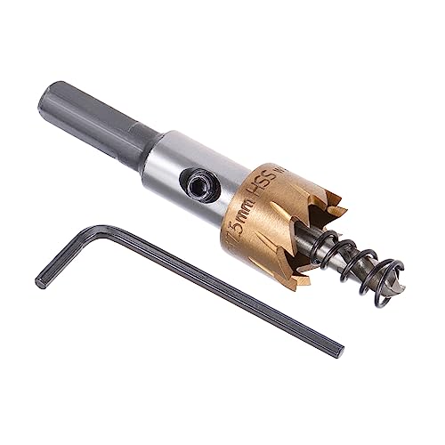 Kozelo 1pz Sega a Tazza - [17.5mm] HSS (Acciaio ad Alta Velocità) 4341 Punte Trapano per Tagliare Acciaio Inossidabile Alluminio Metallo Legno Plastica Rivestimento Titanio